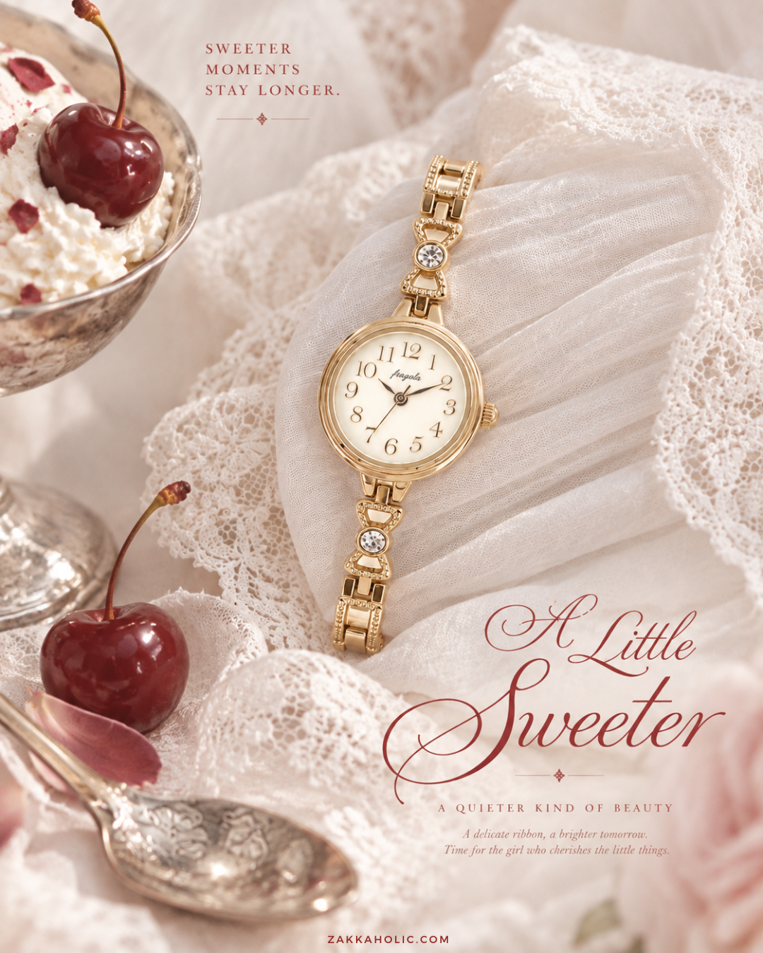 蝴蝶結手鏈錶 Ribbon Bracelet Watch｜防水｜女裝錶｜情人節禮物