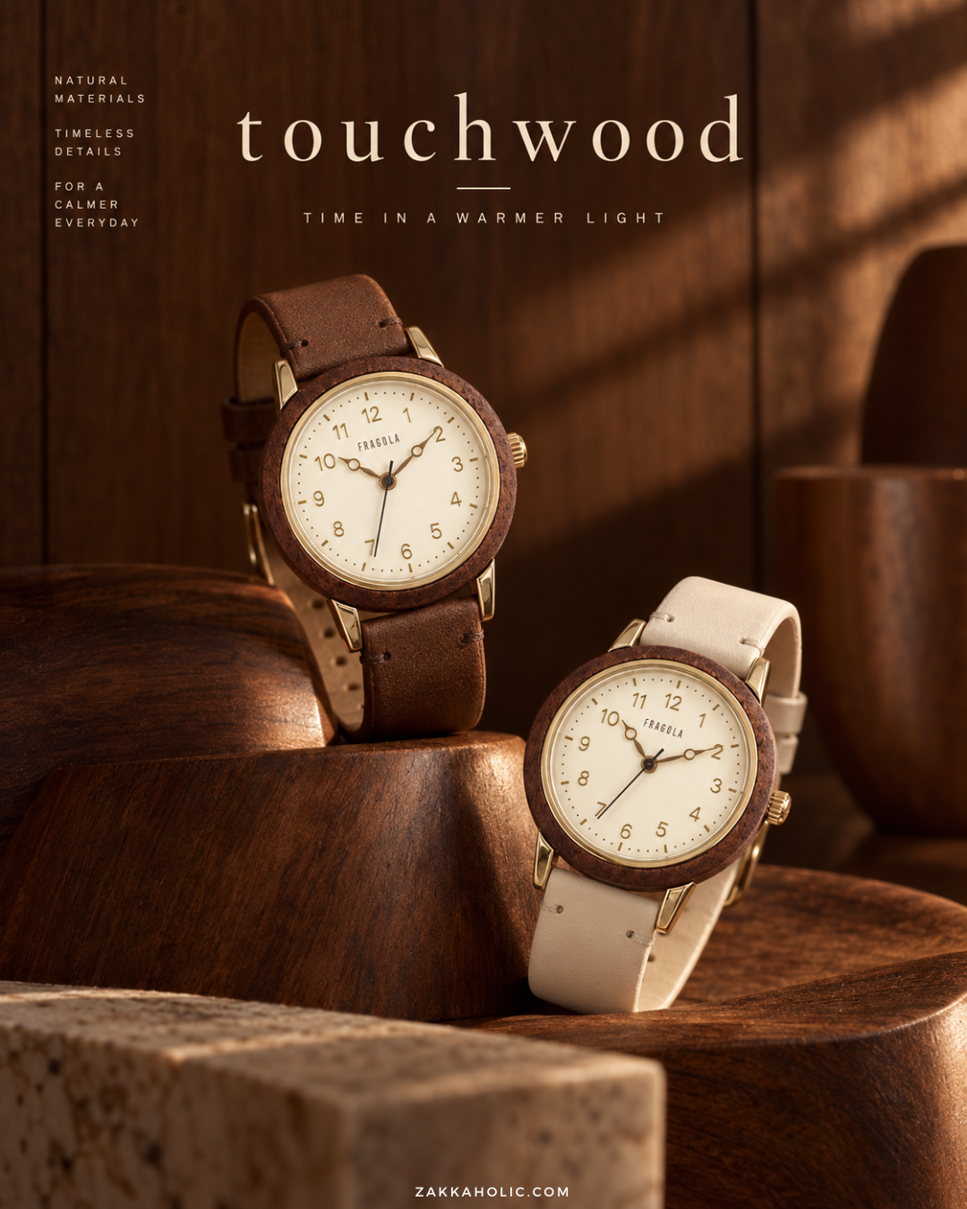 Wooden Watch 木圈錶 *天然木材* Touchwood