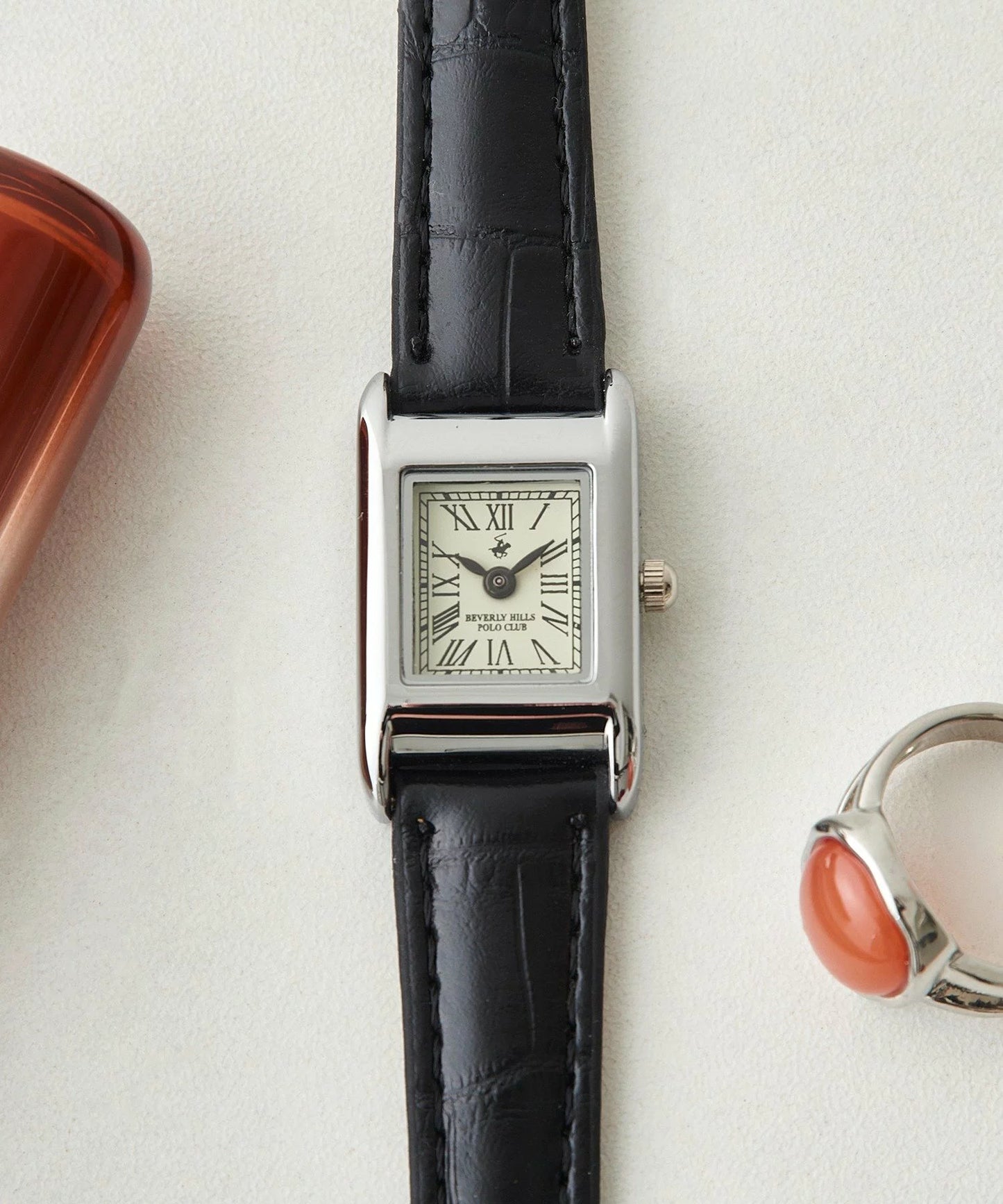 Time Sales! Beverly Hills Polo Club Anique Tank Square Watch 經典復古方形手錶