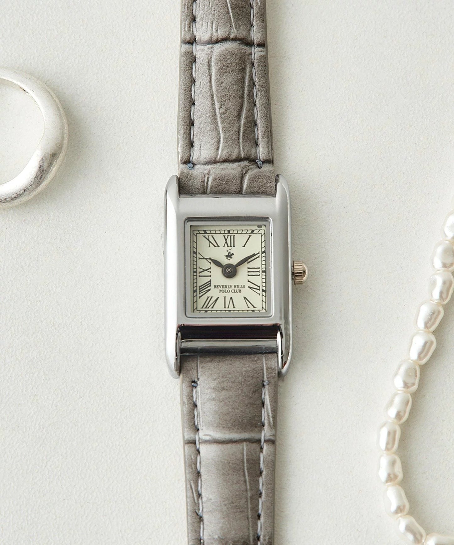 Time Sales! Beverly Hills Polo Club Anique Tank Square Watch 經典復古方形手錶