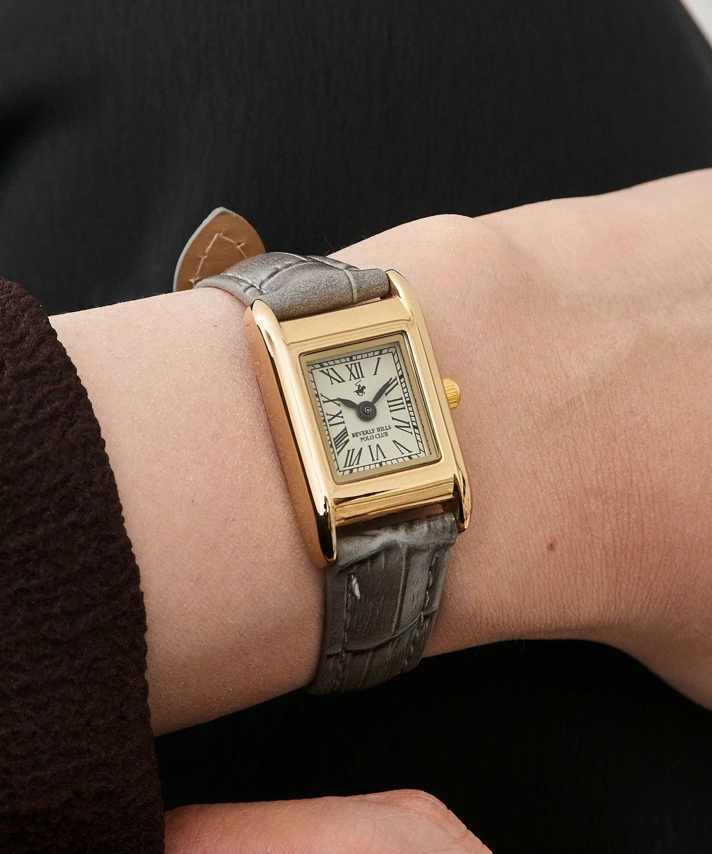 Time Sales! Beverly Hills Polo Club Anique Tank Square Watch 經典復古方形手錶
