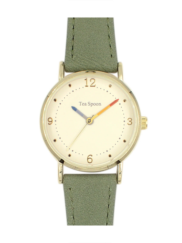 Tea Spoon Pastel Color Hand Watch