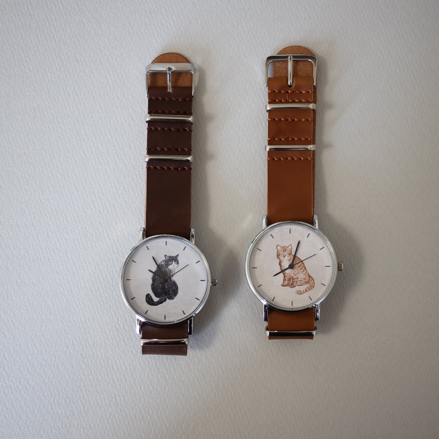 びとbito - Handicraft Watch 日本手工錶 - 黑白貓