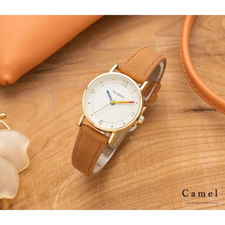 Tea Spoon Pastel Color Hand Watch