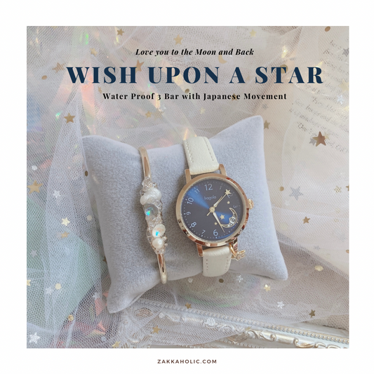 [防水] Wish Upon a Star Calendar Watch 星月日期錶 女裝