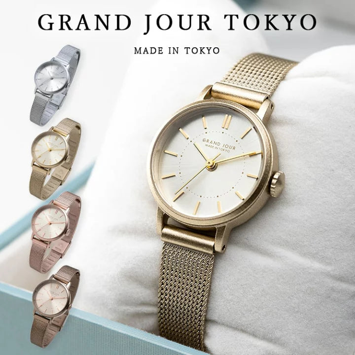 Made in Tokyo Watch 女裝 磨沙金屬色手錶 Grand Jour Vintage Gold