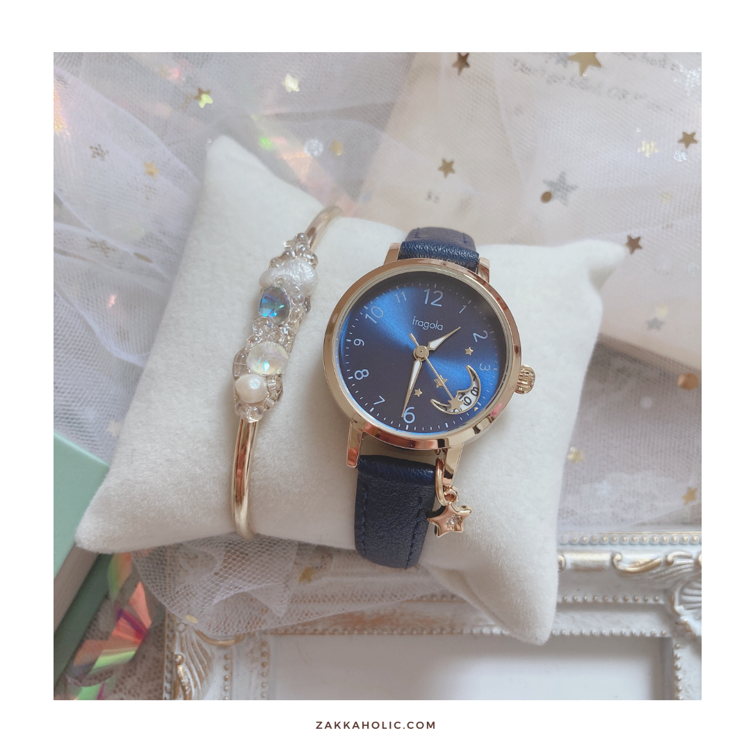 [防水] Wish Upon a Star Calendar Watch 星月日期錶 女裝