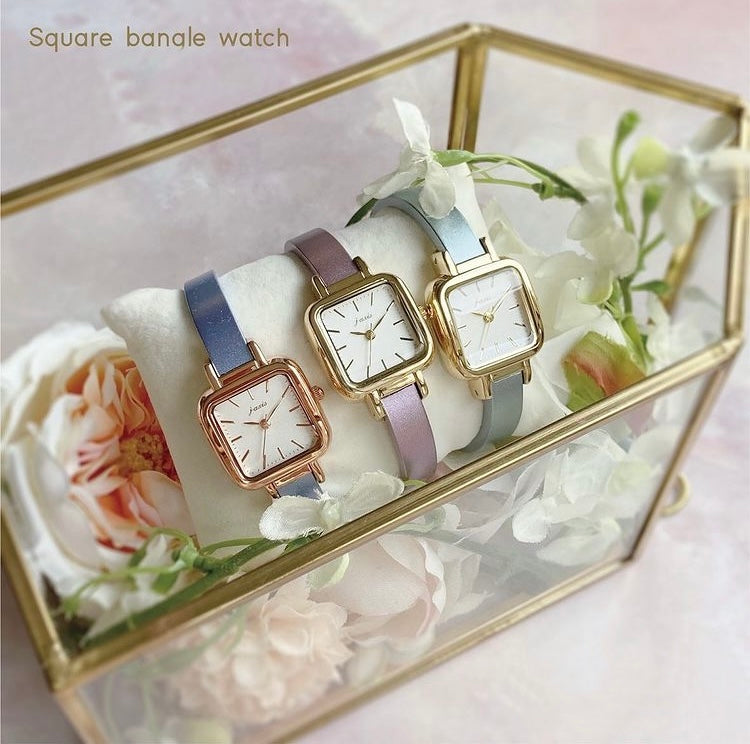 Bangle Watch 小方盒手鐲錶 手鈪錶 女裝