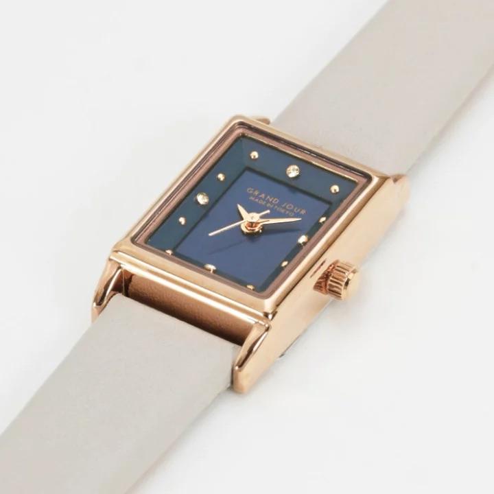 梵高星空 Starry Night Made in Tokyo Watch 方形寶石盒子 (真皮錶帶) Grand Jour