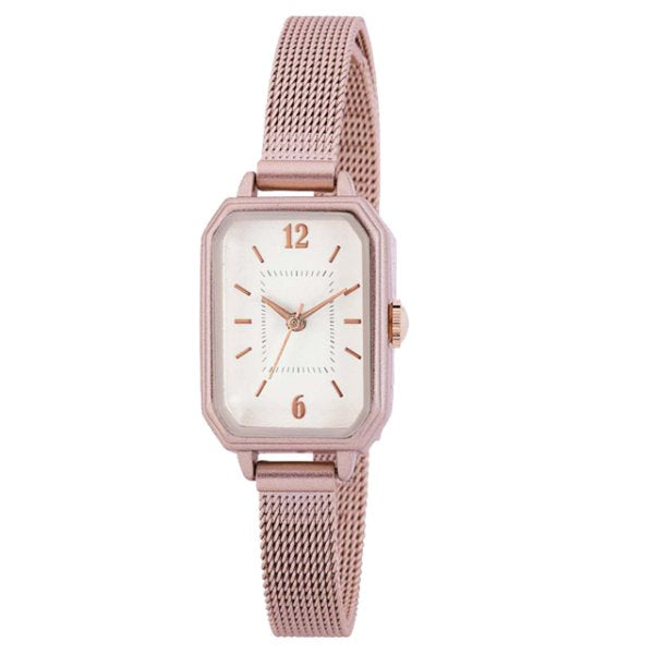 Classic metallic mesh square watch 女裝 \金屬新色/ 經典簡約鋼錶 (連盒)