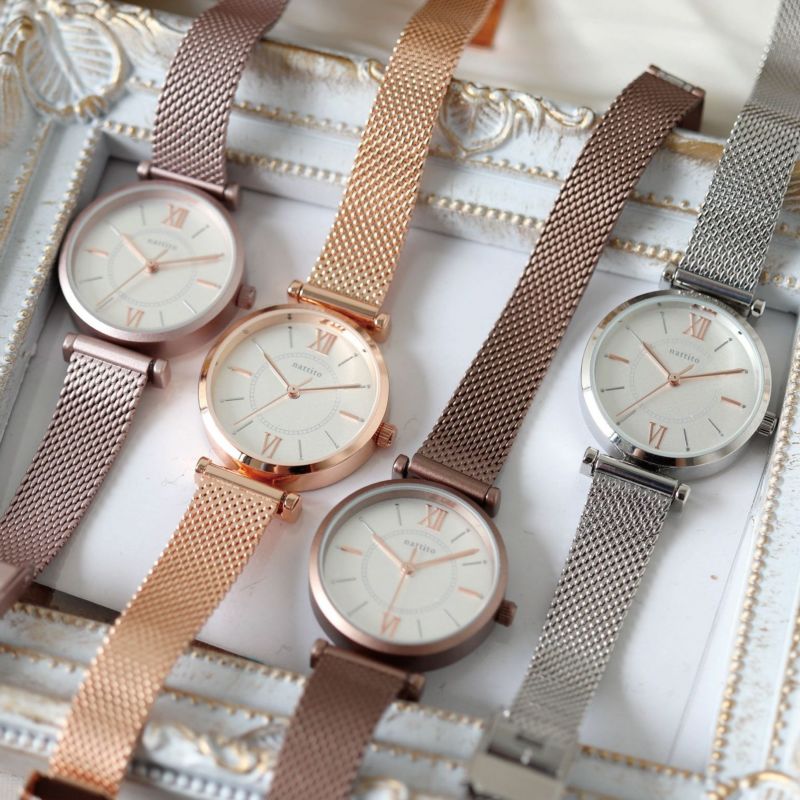 Classic metallic mesh watch 女裝 \金屬新色/ 經典簡約鋼錶 (連盒)