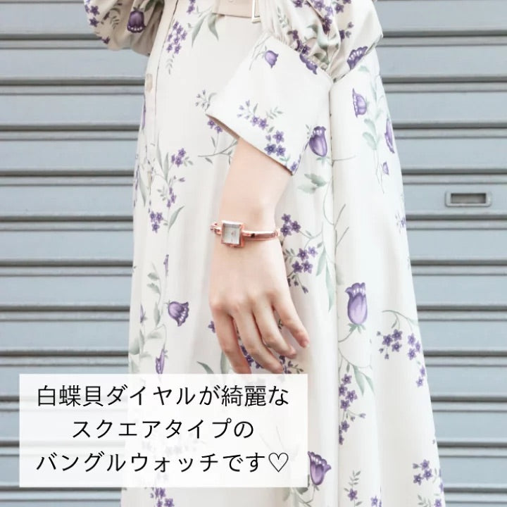 Made in Tokyo Watch 女裝 方形盒子手鈪錶 Bangle Watch Grand Jour