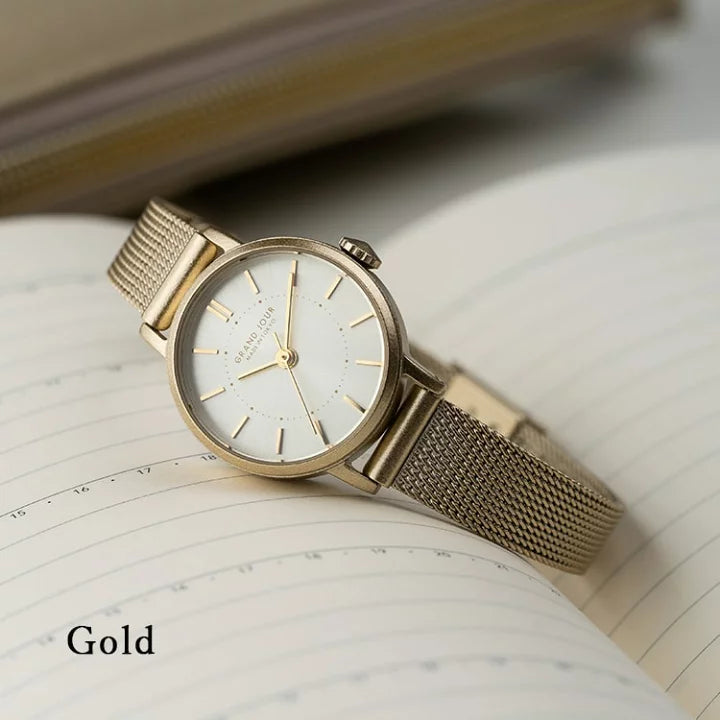 Made in Tokyo Watch 女裝 磨沙金屬色手錶 Grand Jour Vintage Gold