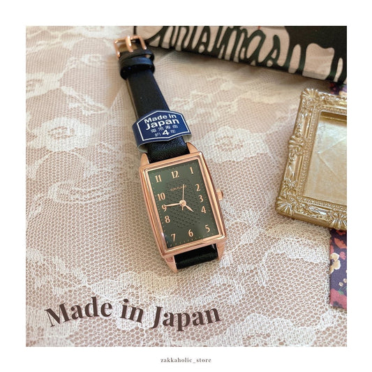 [新色加入!] 女裝 Made in Japan Watch 日本製方形盒子手錶